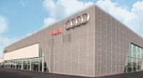 Perforated anodised aluminium from RMIG used for Audi Terminal facade